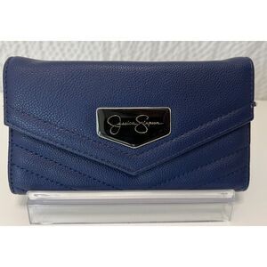 Jessica Simpson Jenita Navy Blue Trifold Wallet
